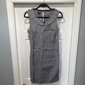 Talbots Black and White Sleeveless Mini Dress